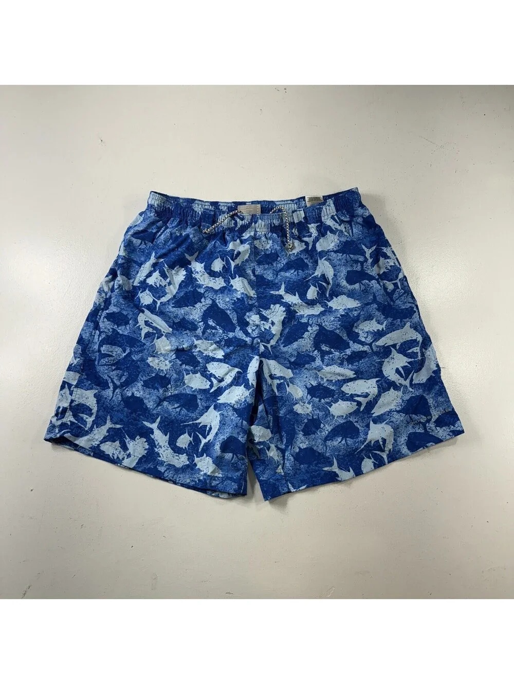Columbia PFG Swimming Trunks Blue Fish All Over Men’s Size Medium